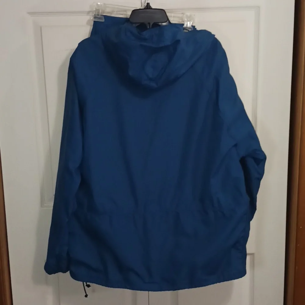 Vintage LL Bean 2-piece half zip windbreaker rain suit jogging pants - L - blue - Picture 6 of 16